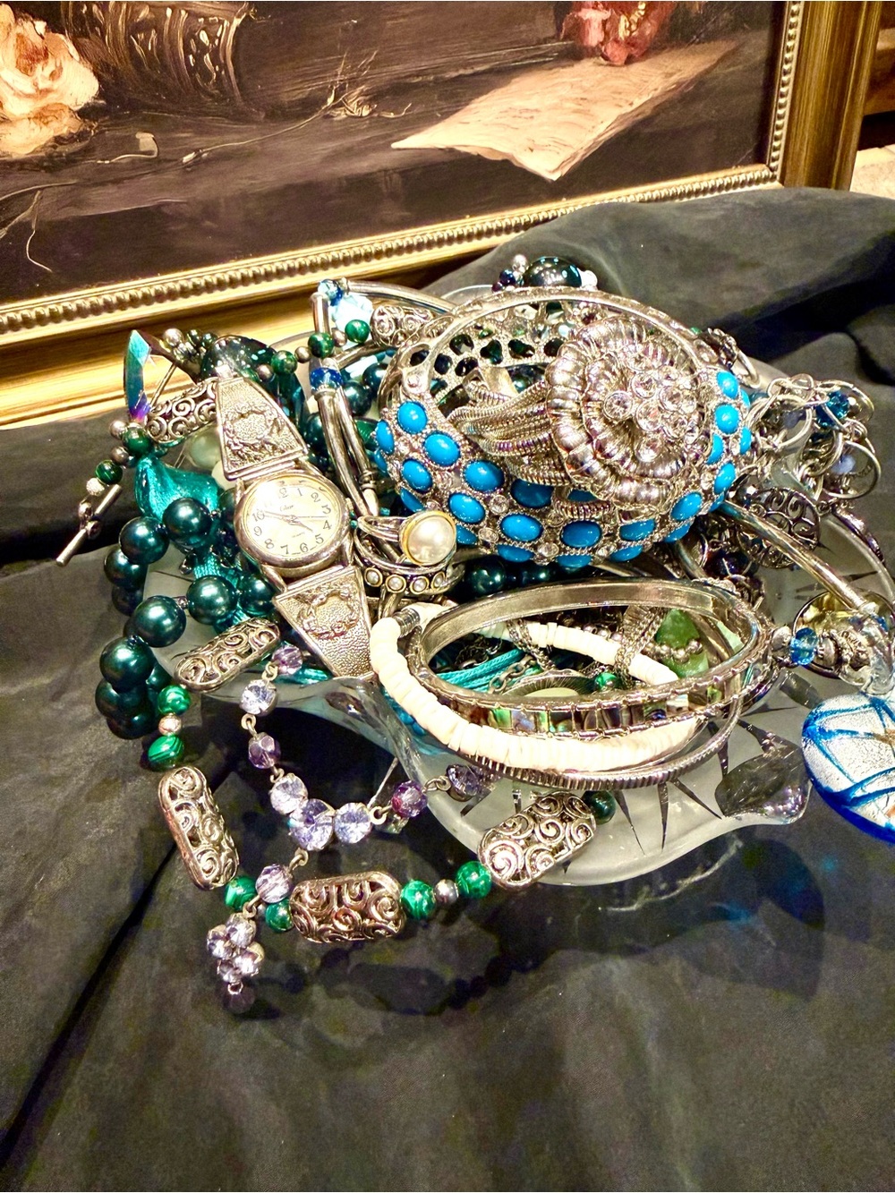 Mystery Jewelry Jar - Ocean Blues 💙💙💙 - Picture 2 of 4